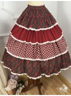 Miss Point Strawberry Pictorial 2.0 Tiered Underskirt(Reservation/Full Payment Without Shipping)
